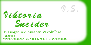 viktoria sneider business card